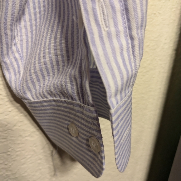 Polo by Ralph Lauren Men's Blue Striped Shirt Size Xxl Pre-owned - Picture 11 of 14